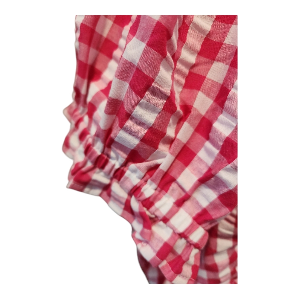 Torrid Pink Gingham Blouse - Picture 5 of 6